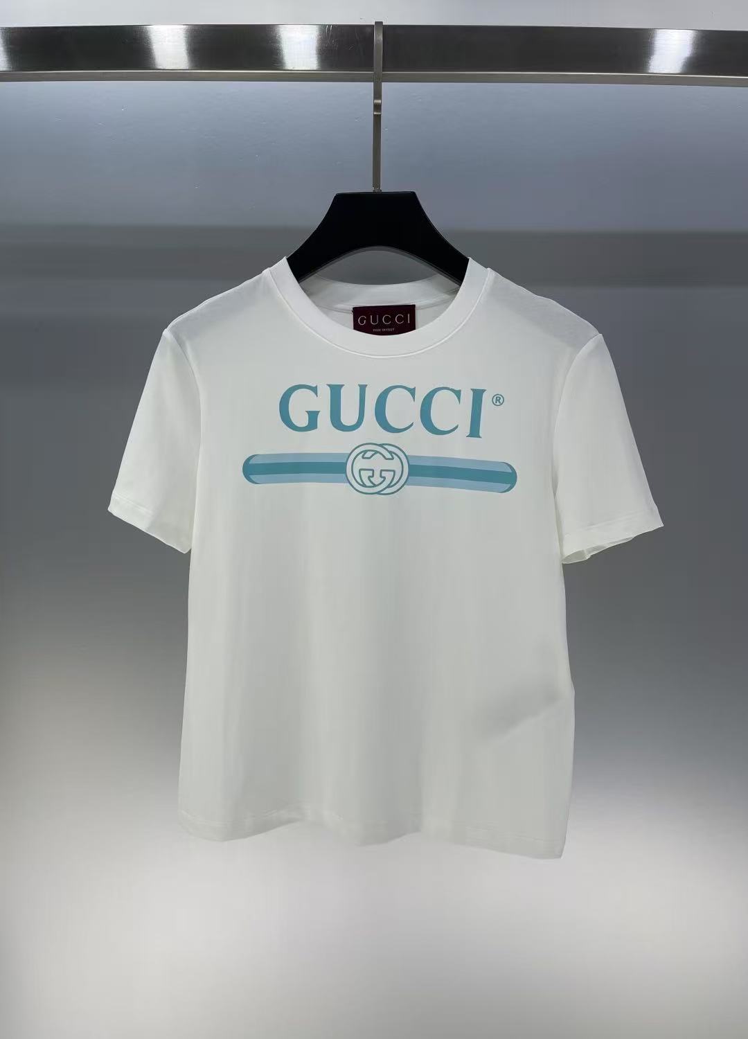 GUCCI プリント ソフトコットンジャージー Tシャツ