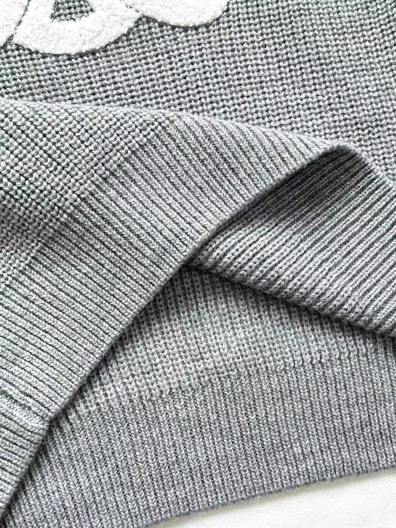 CELINE クルーネックセーター / リブ編みウール