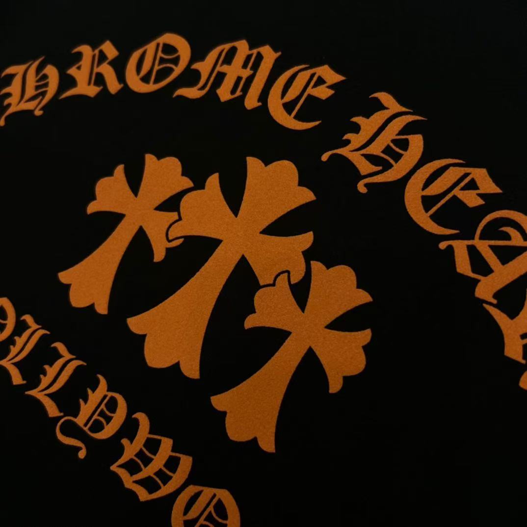 Chrome Hearts クロムハーツ Orange Cemetery Cross L/S Tee  長袖プリントTシャツ 