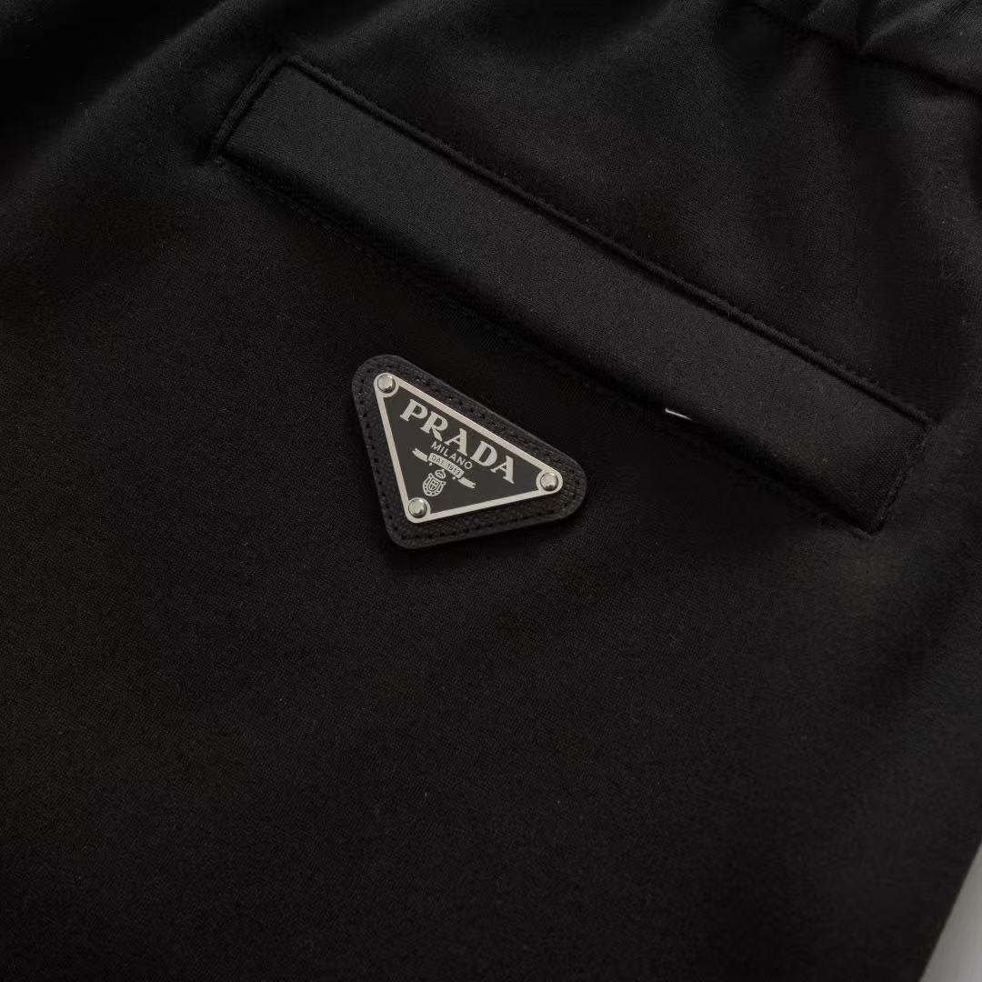 Prada Re-Nylonディテール付 コットンフリース ジョガーパンツ
