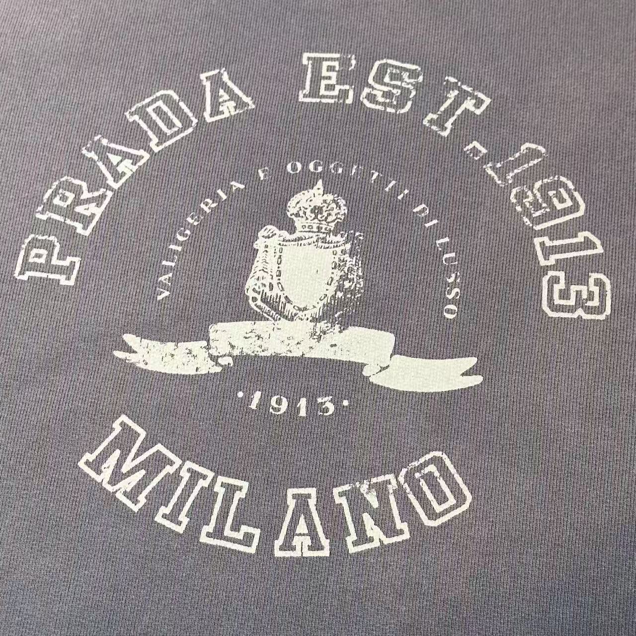 Prada コットンフリース スウェットシャツ