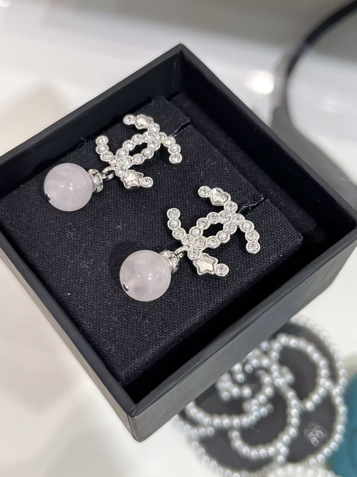 シャネル CHANEL パール CCロゴ ピアス