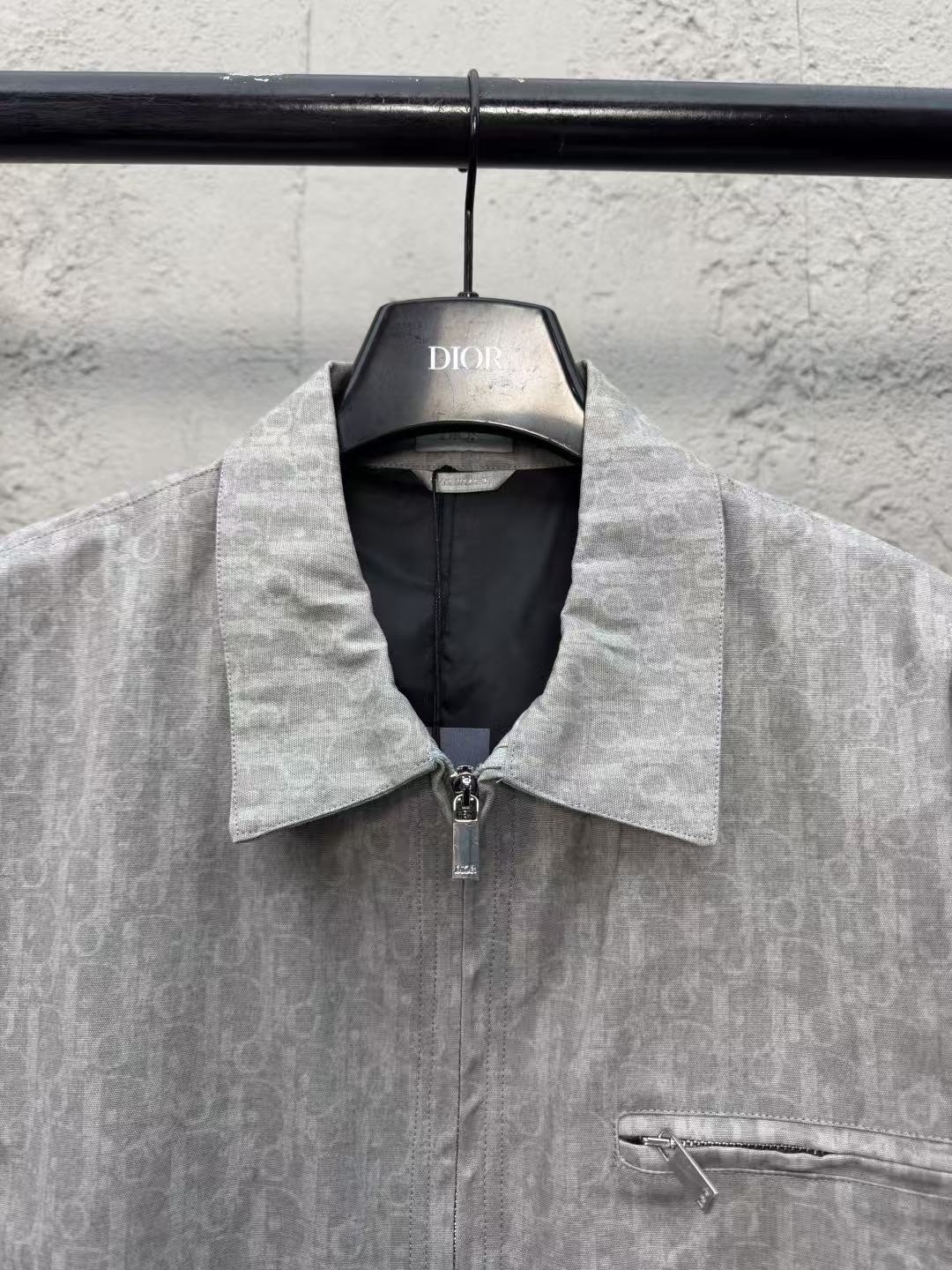 DIOR ジップ ブルゾンジャケット ディオール オブリーク コットンデニム