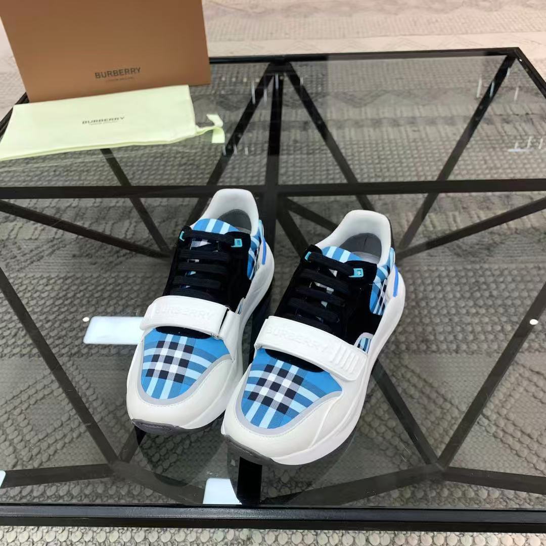Burberry チェック ナイロンスニーカー