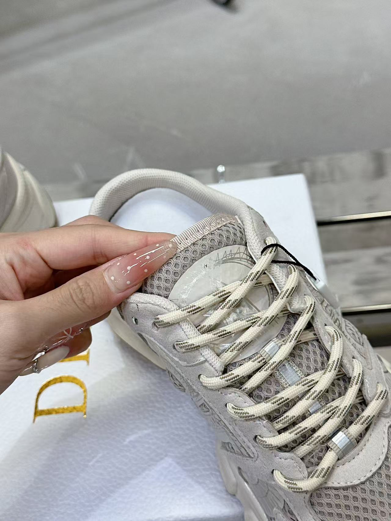 Dior Chrono スニーカー メッシュ & スエードカーフスキン