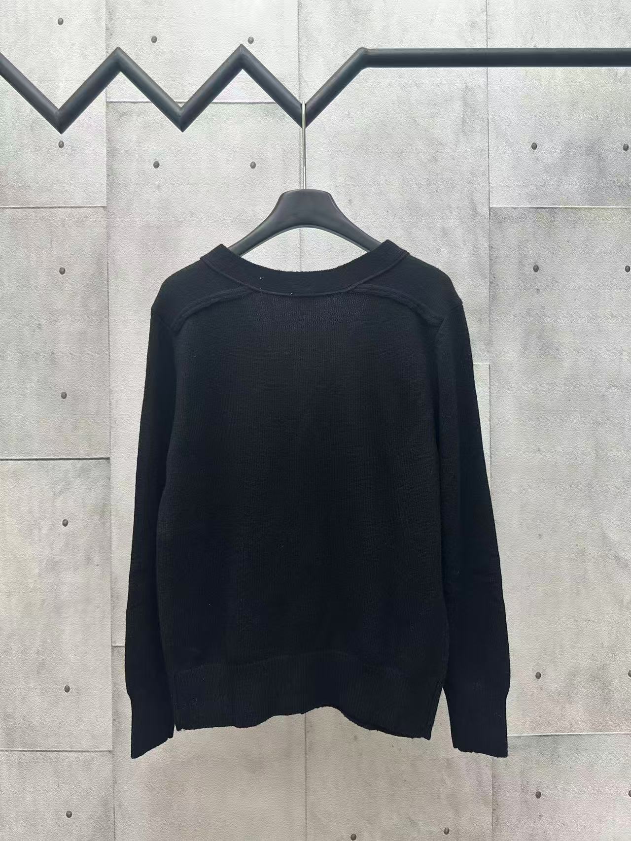 Burberry チェックラベル ウールカーディガン