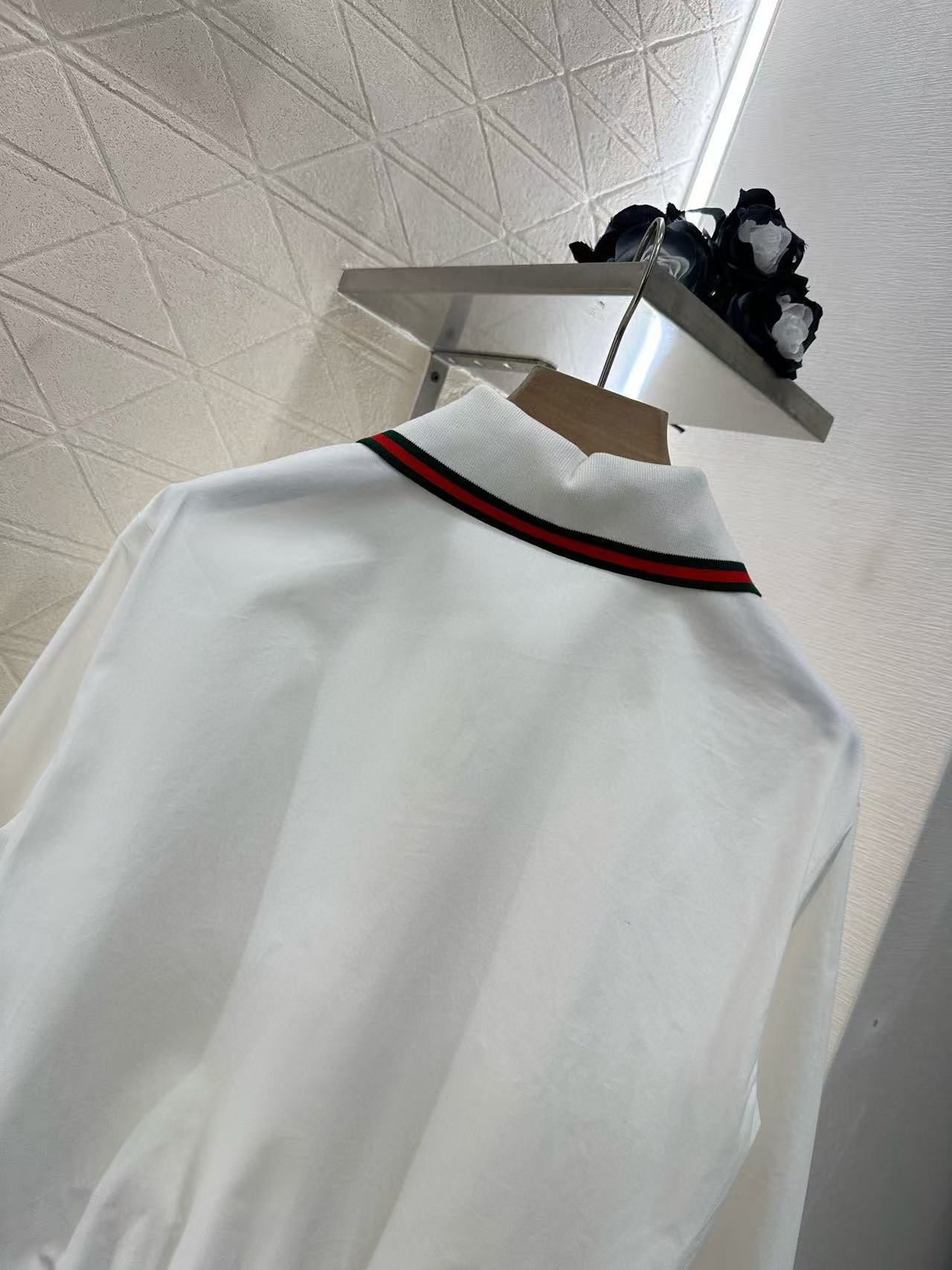 GUCCI ドローストリング コットンポプリン シャツ