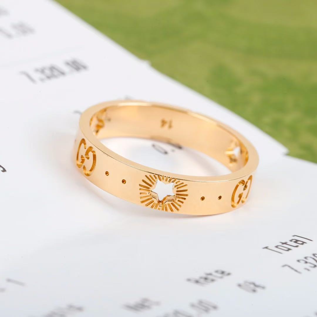 オンライン限定 スター イエローゴールド リング