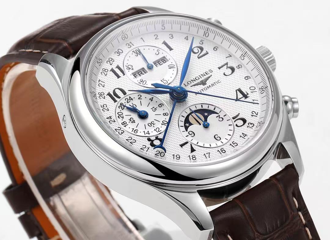 LONGINES MASTER COLLECTION CHRONO MOONPHASE, L2.773.4.78.3, 自動巻 ウォッチ, Ø 42.00 mm, ステンレススティール. 
