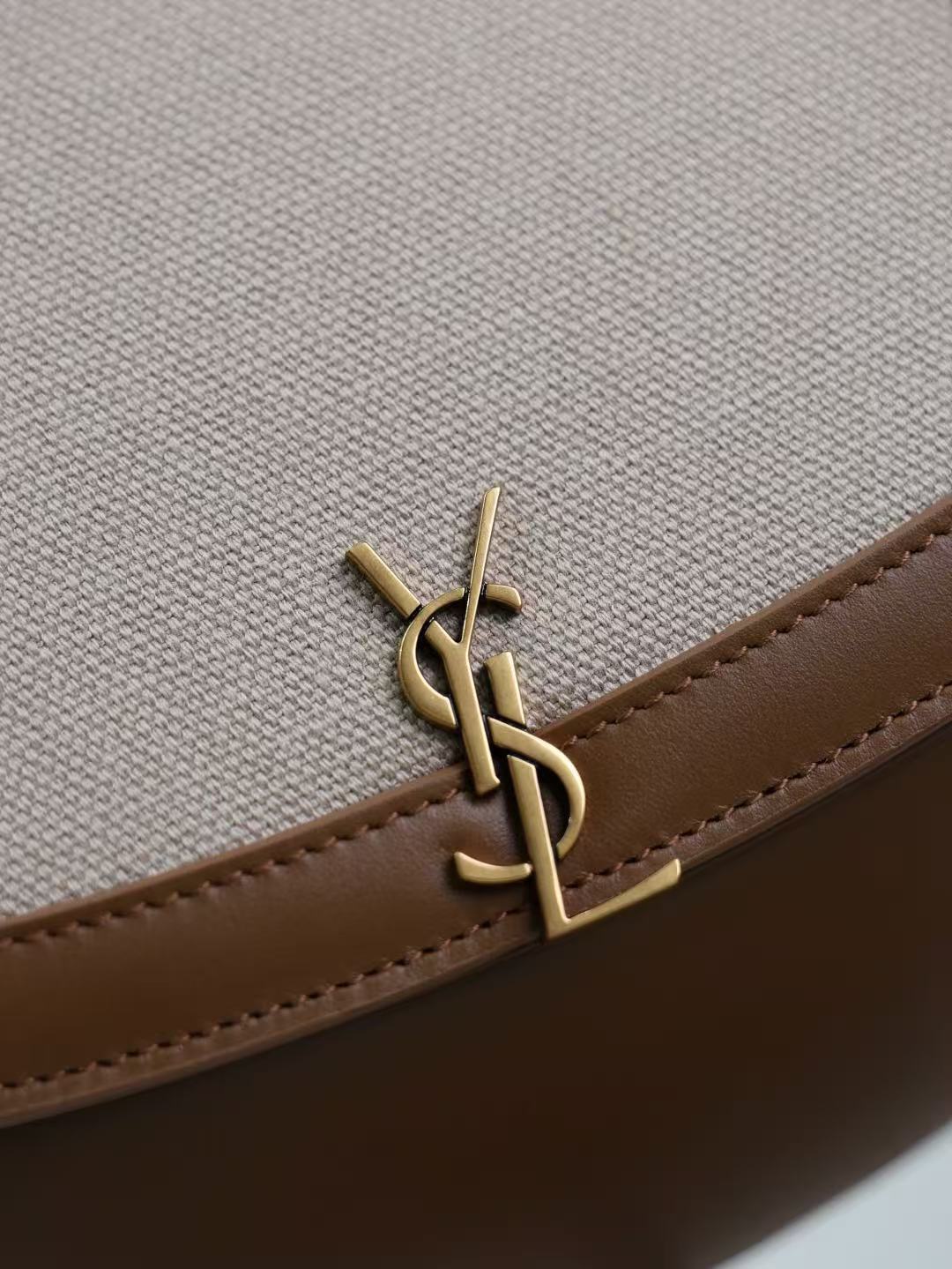  Saint Laurent サンローラン ミニ ヴォルテール トップハンドルバッグ（キャンバス）
