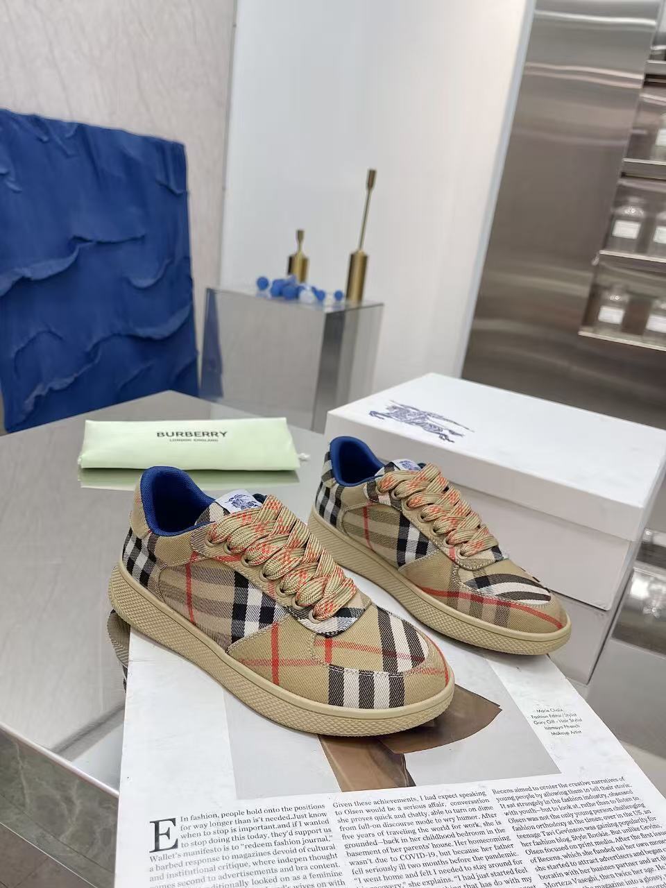 Burberry チェック テラススニーカー
