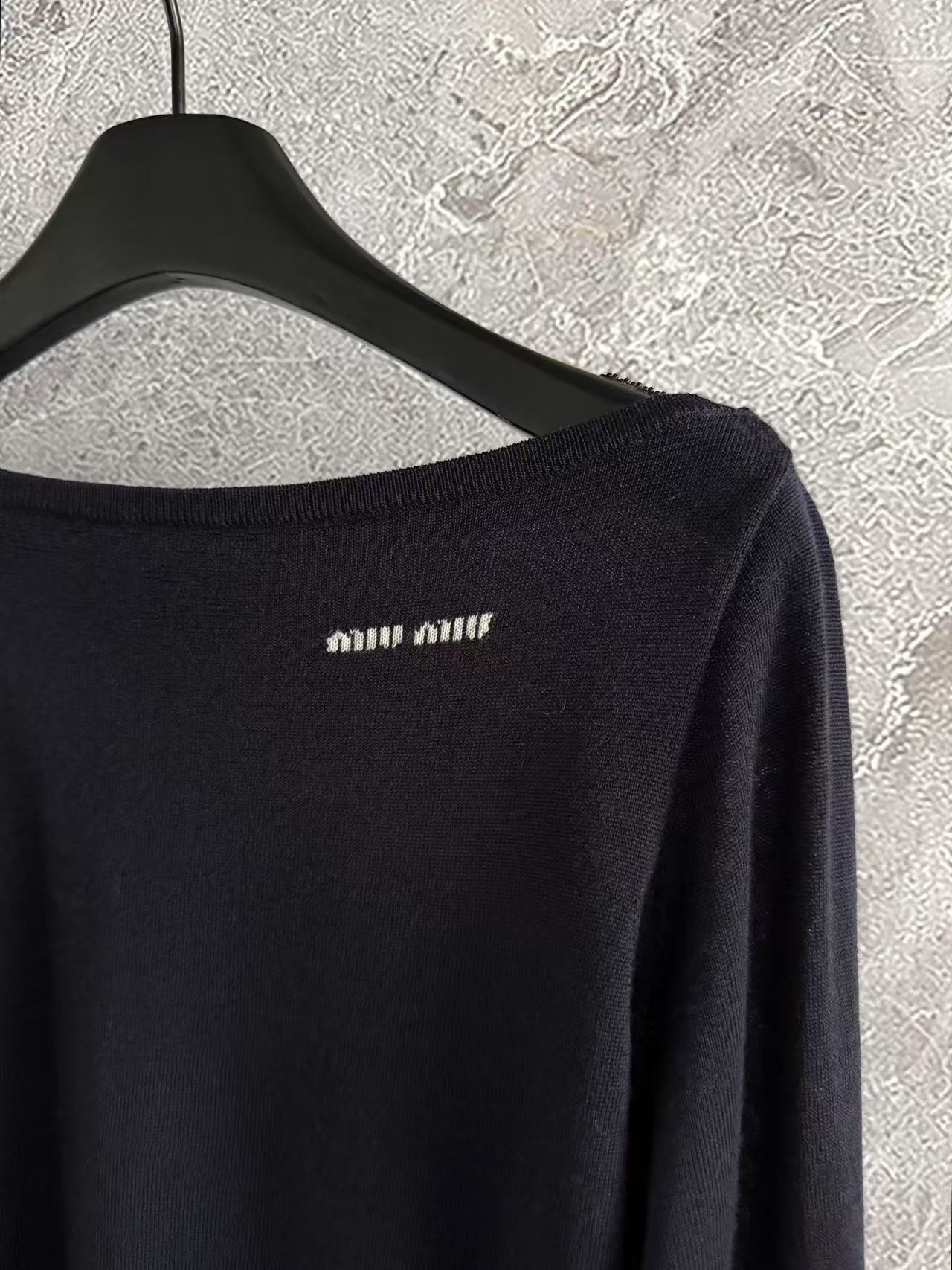 MIUMIU ウール ボートネック セーター