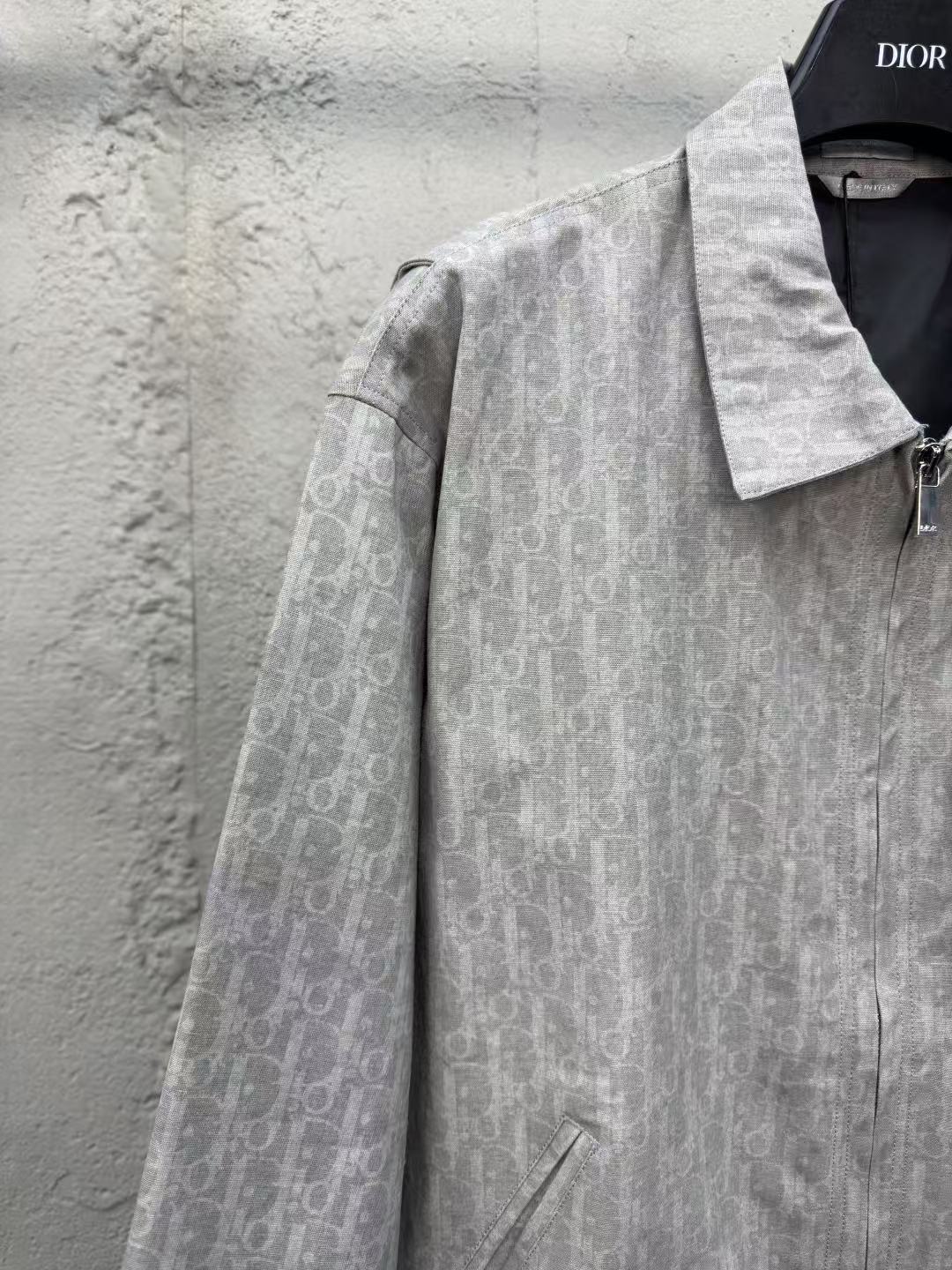 DIOR ジップ ブルゾンジャケット ディオール オブリーク コットンデニム