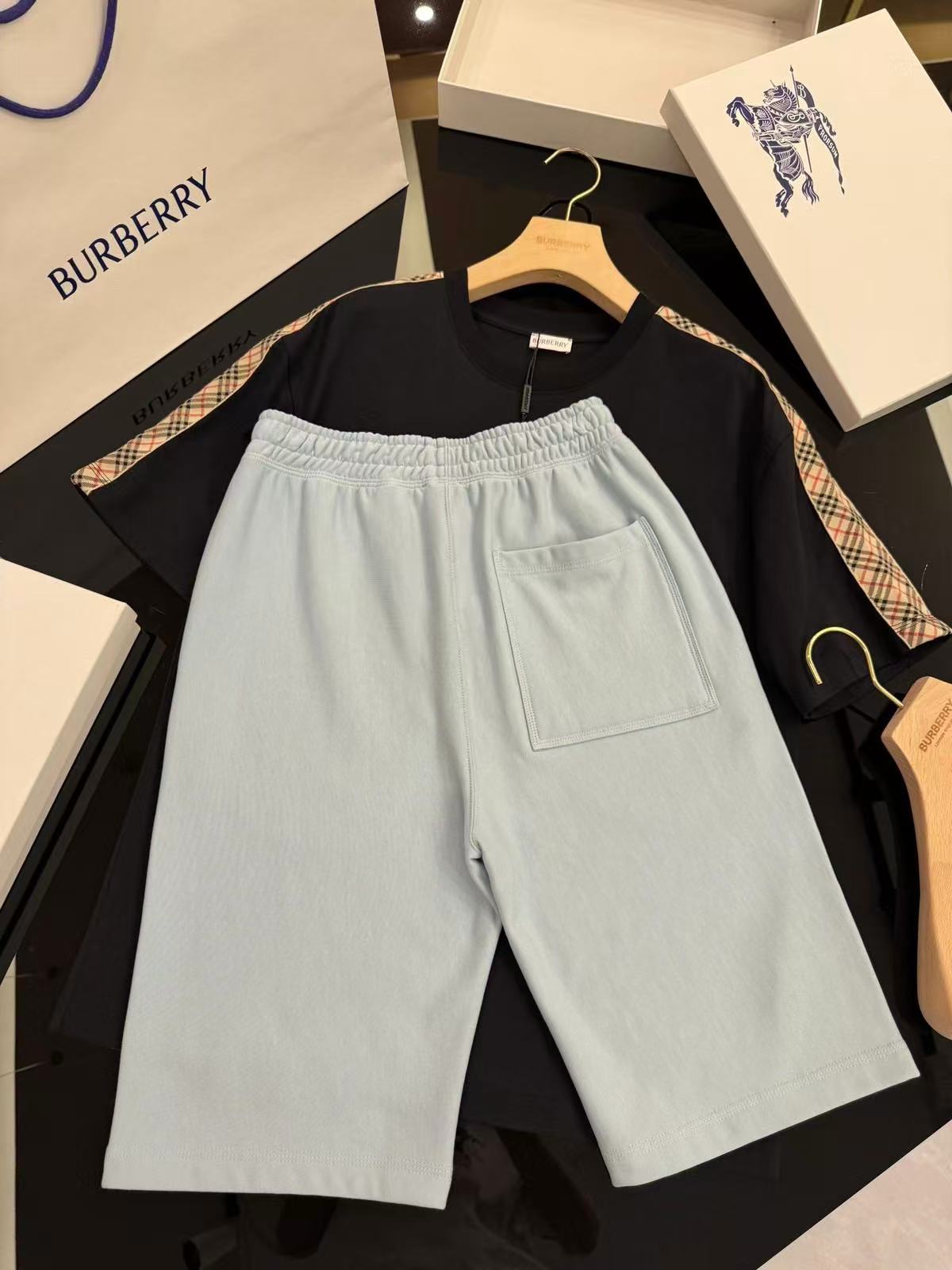 Burberry ロゴ コットンショーツ