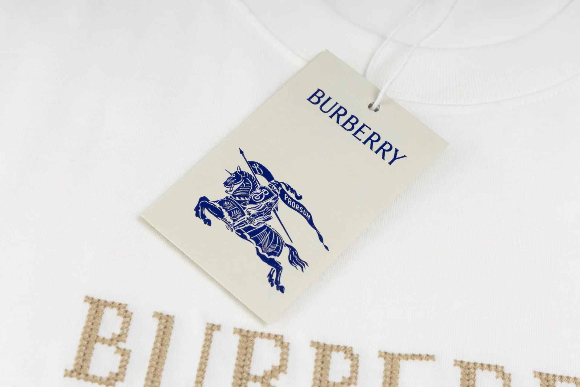 Burberry クロスステッチ EKD​ コットンTシャツ