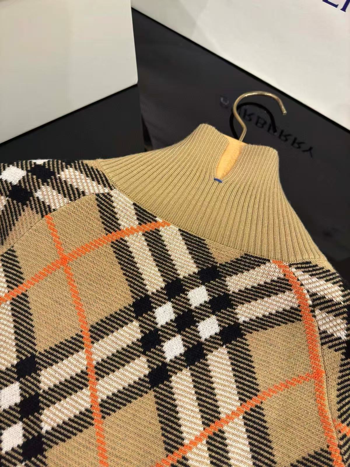 Burberry チェック ウールモヘアブレンド ジャケット