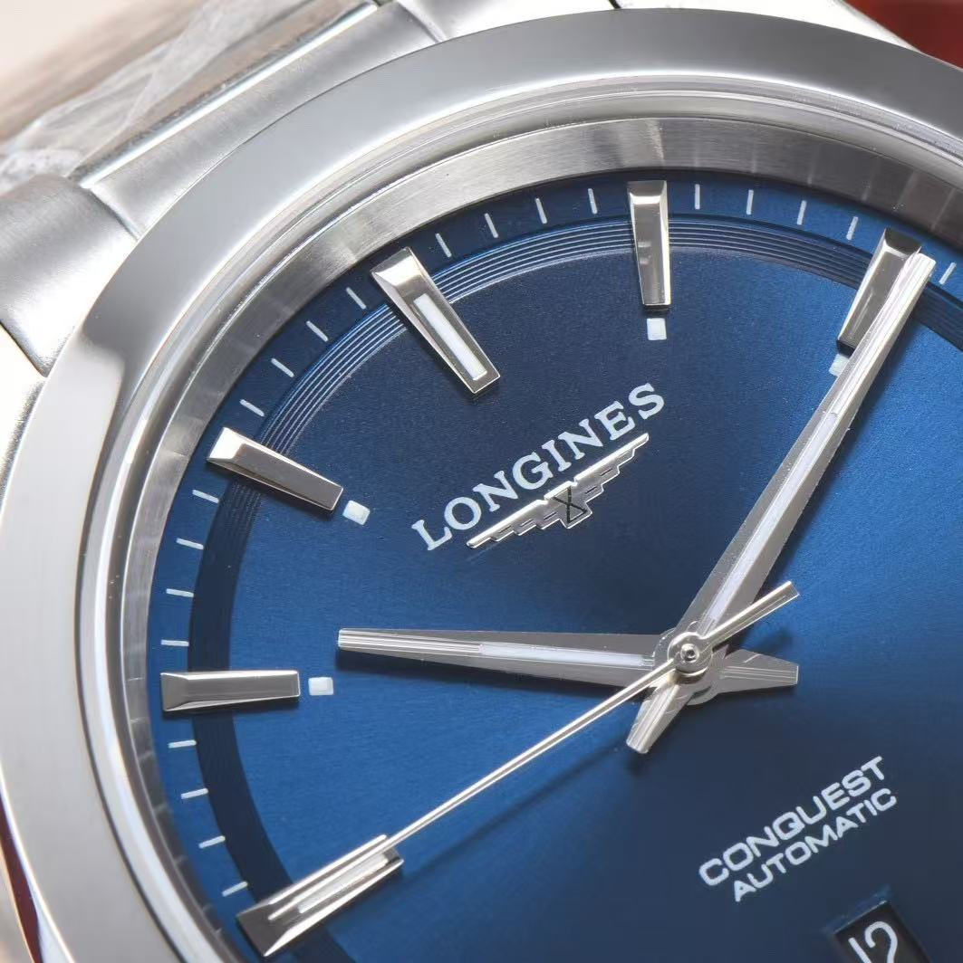 LONGINES  ロンジン  コンクエスト, L3.830.4.92.6, 自動巻 ウォッチ, Ø 41.00 mm, ステンレススティール.