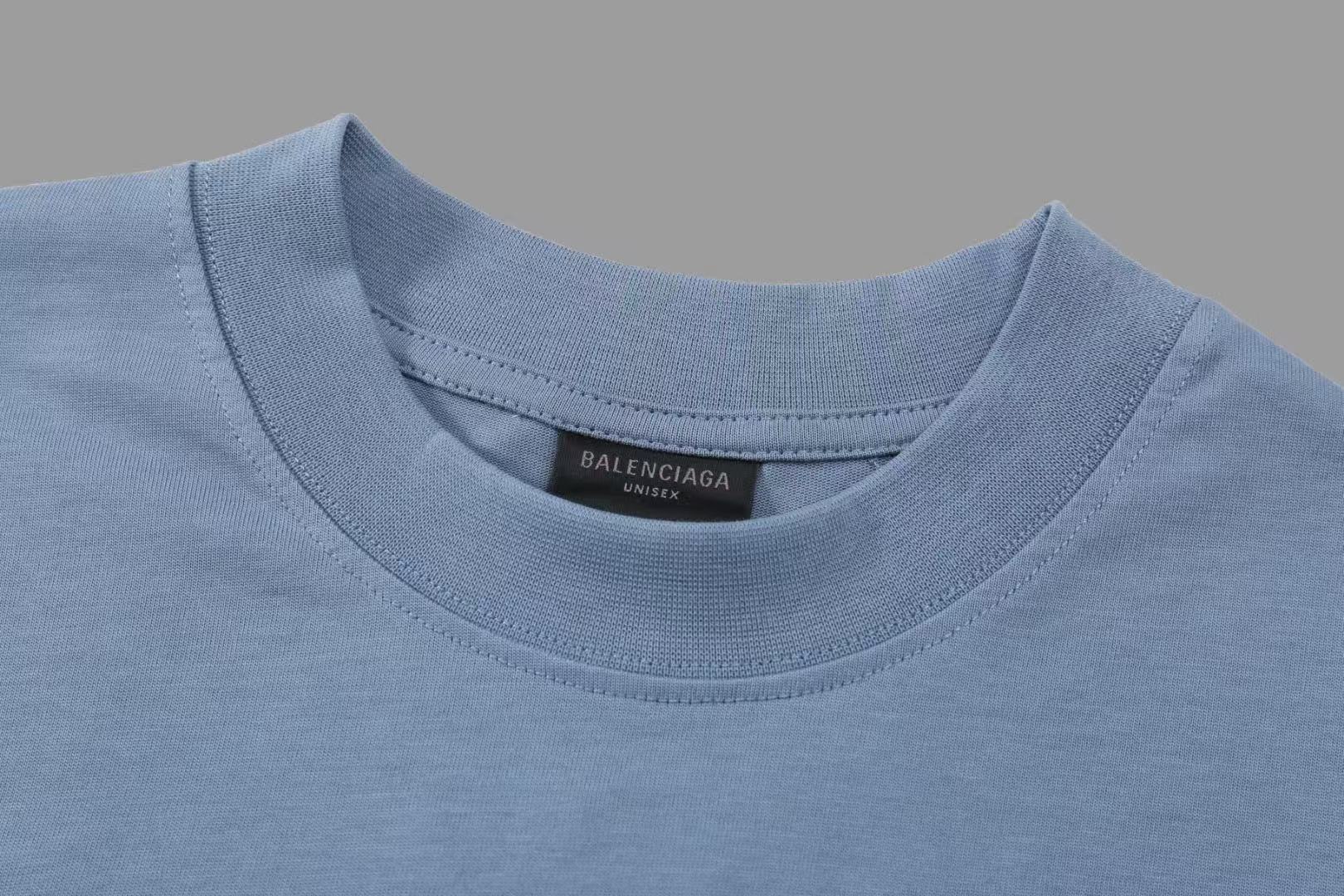 Balenciaga グレーブルー の メンズ TAPED BALENCIAGA BACK Tシャツ ミディアムフィット