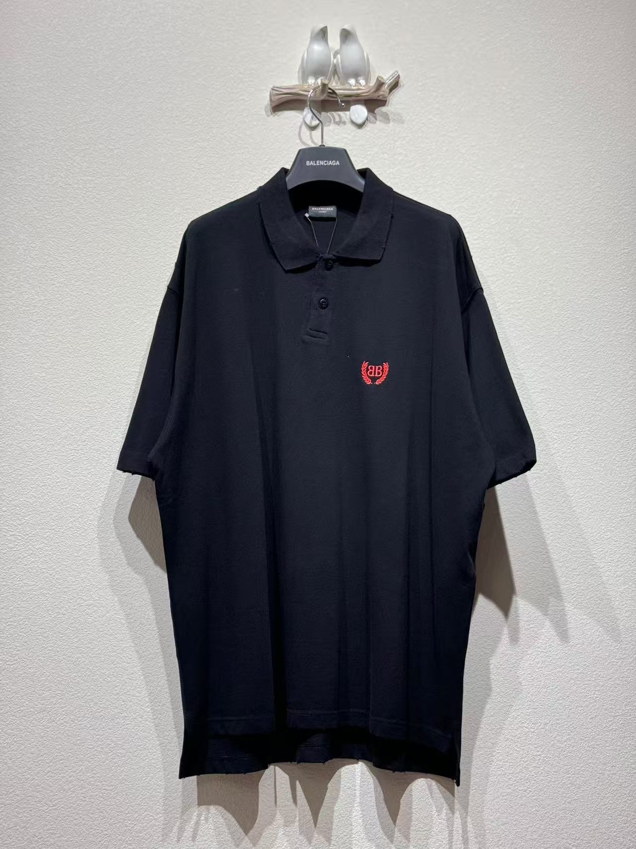 Balenciaga フェードブラック の メンズ LAUREL CLASSIC ショートスリーブ レギュラー POLO