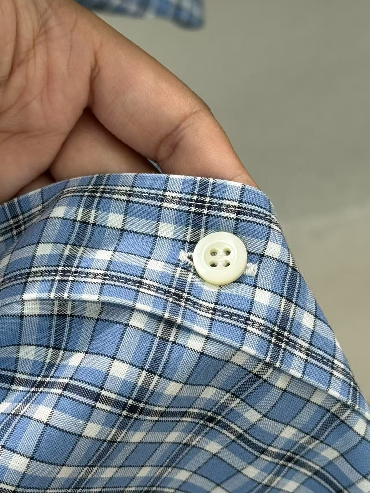 MIUMIU プリーツ入り チェック ポプリン ドレス