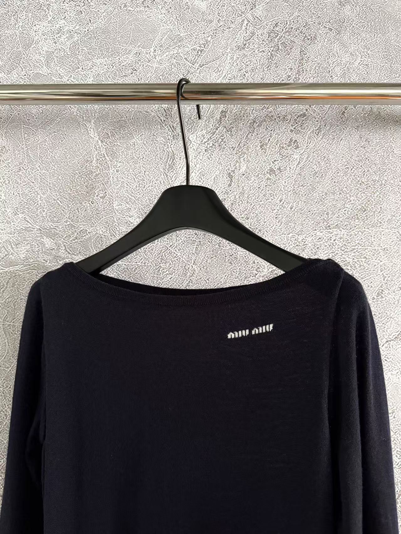 MIUMIU ウール ボートネック セーター