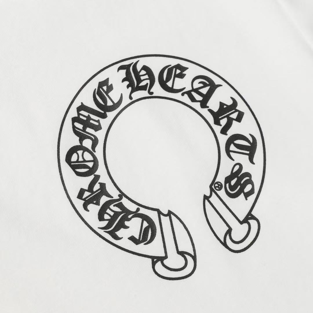 Chrome Hearts　クロムハーツ　高級　ホースシュー　ボタン　ポロシャツ