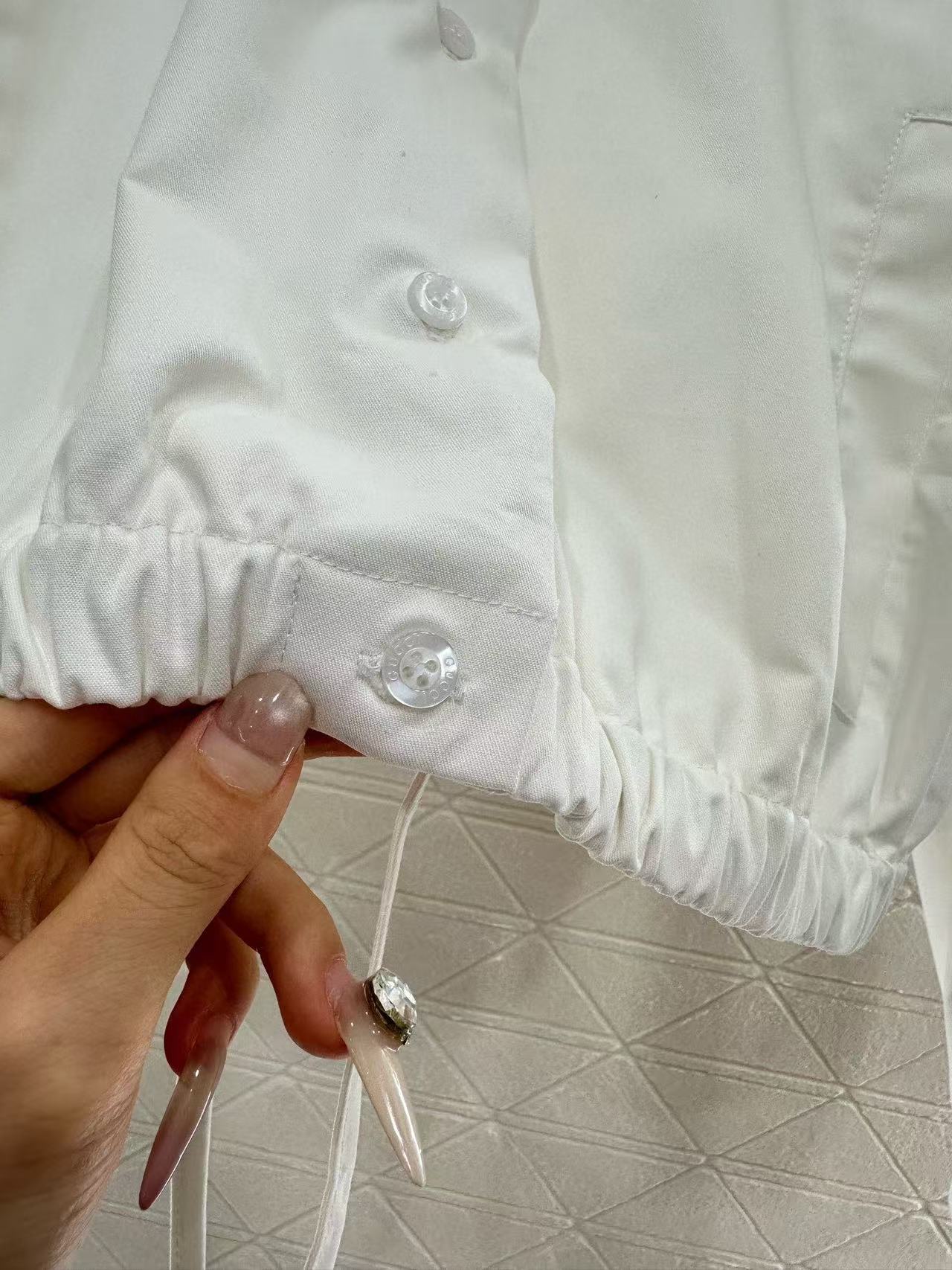 GUCCI ドローストリング コットンポプリン シャツ