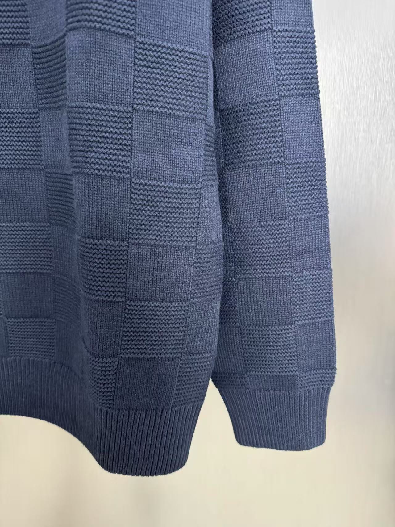 Louis vuitton エンベリッシュド ウールダミエプルオーバー