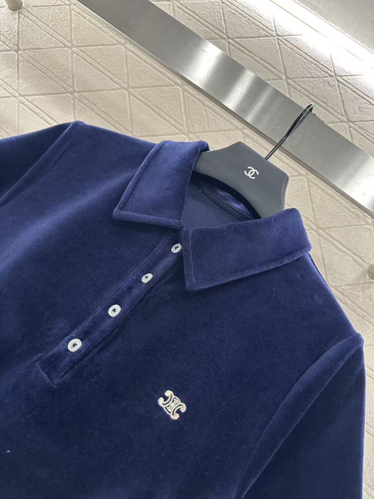 CELINE ミニポロドレス / テリーコットン