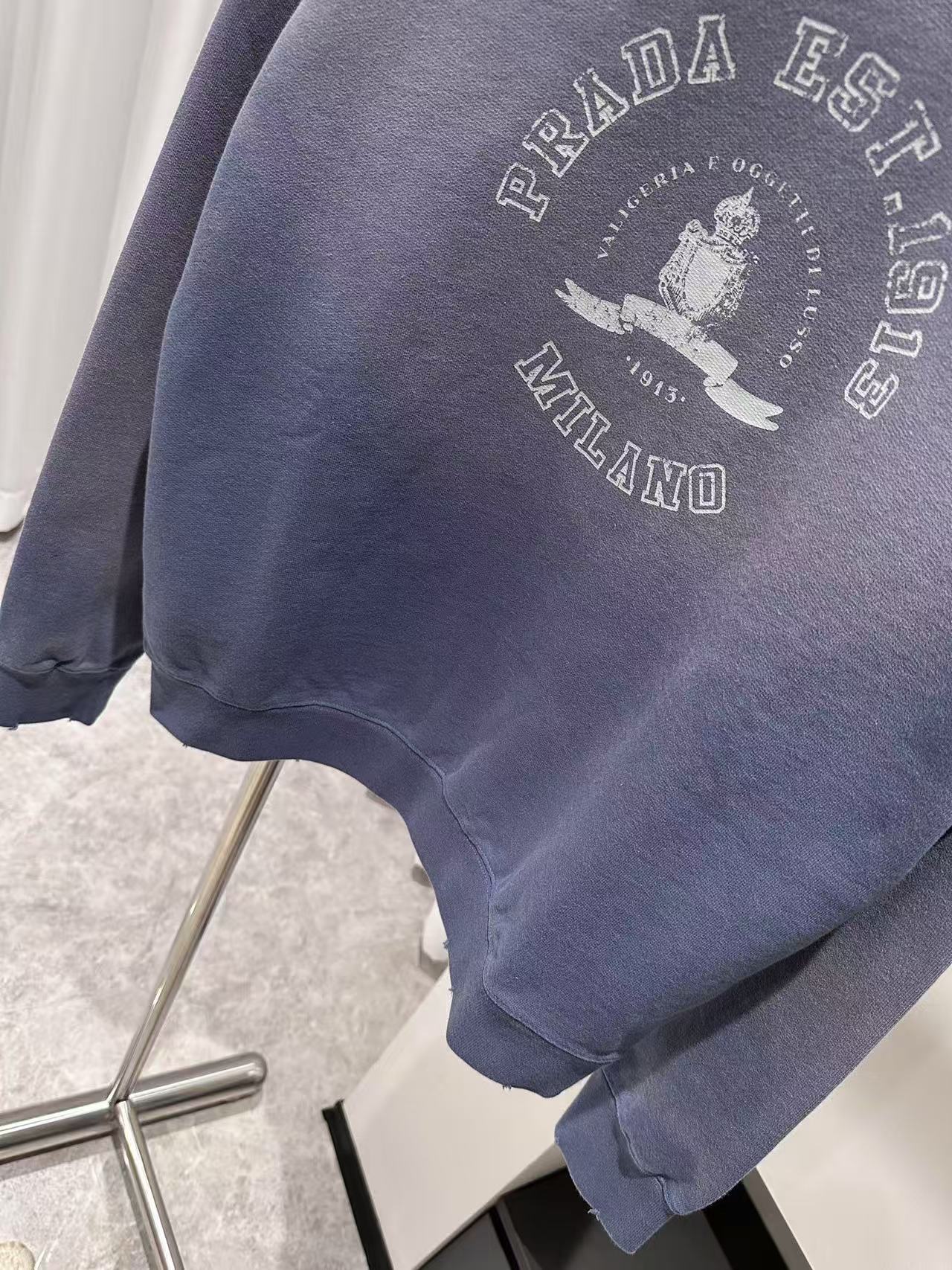 Prada コットンフリース スウェットシャツ