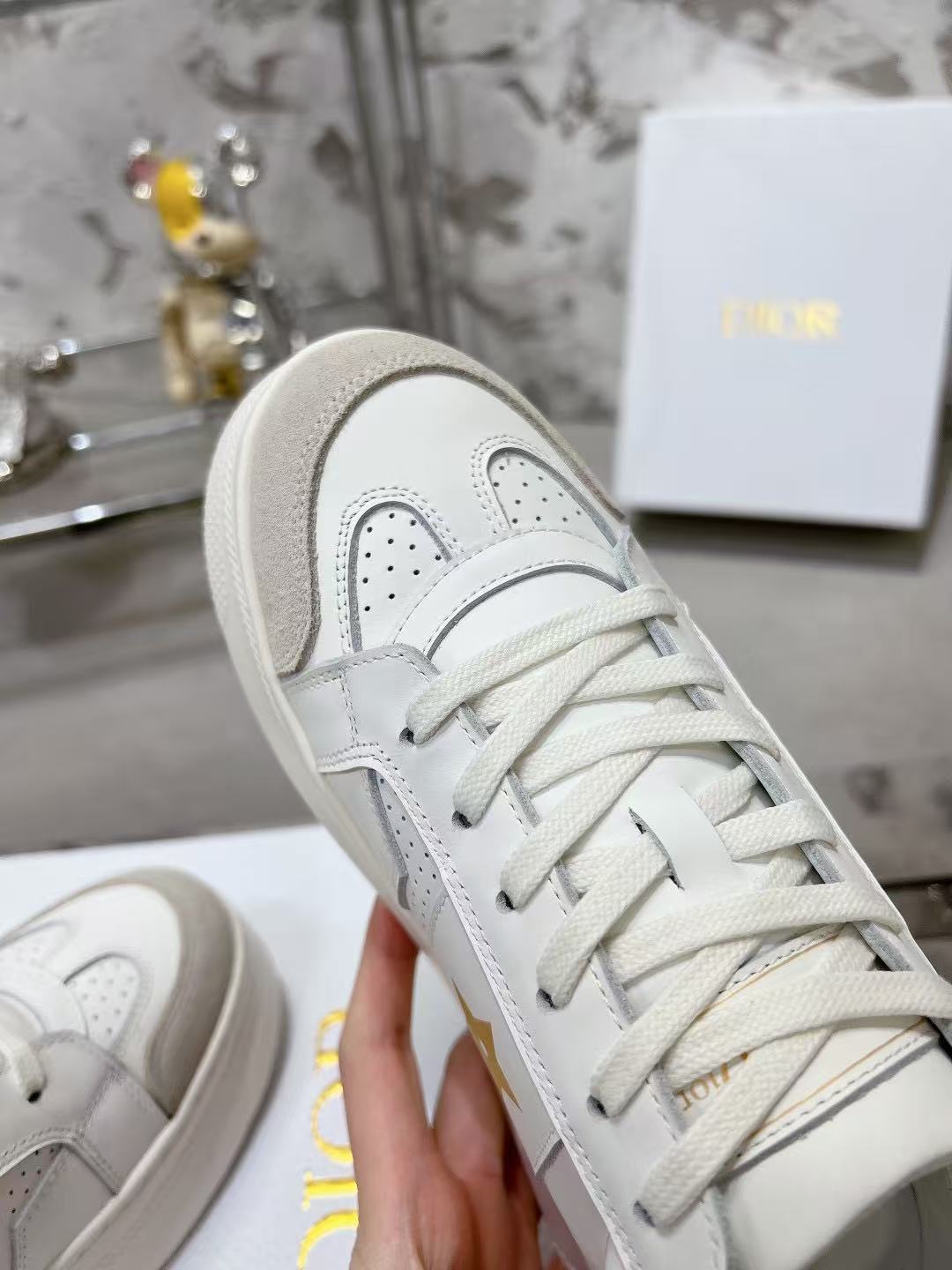 Dior Star プラットフォームスニーカー カーフスキン & スエードカーフスキン
