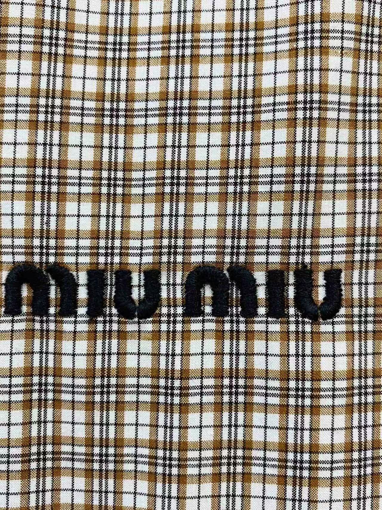 MIUMIU チェック シャツ