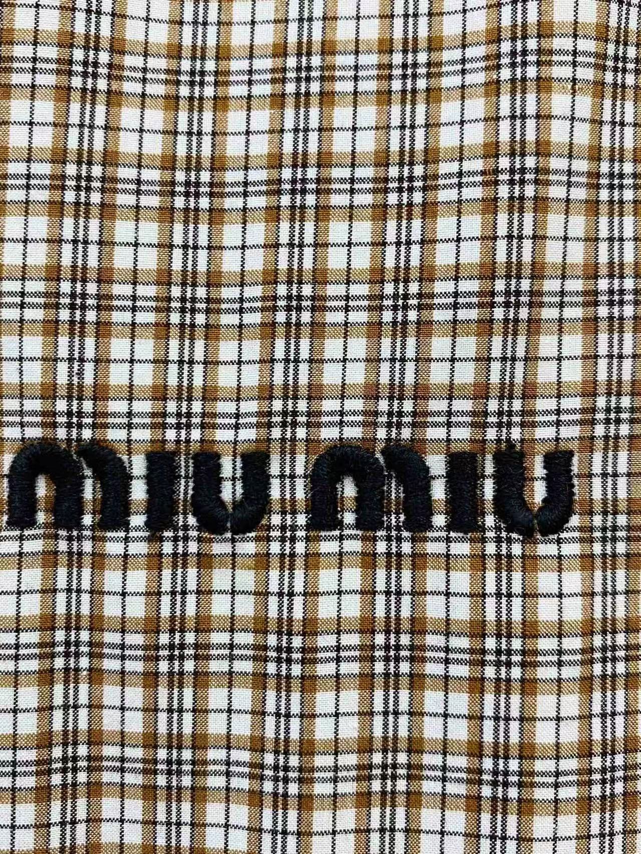 MIUMIU チェック シャツ