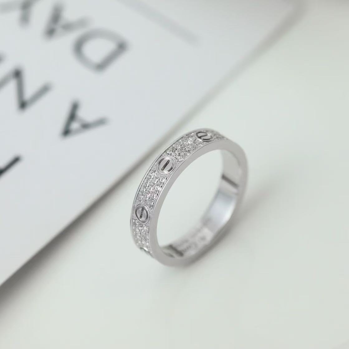 Love リング、スモールモデル、パヴェ