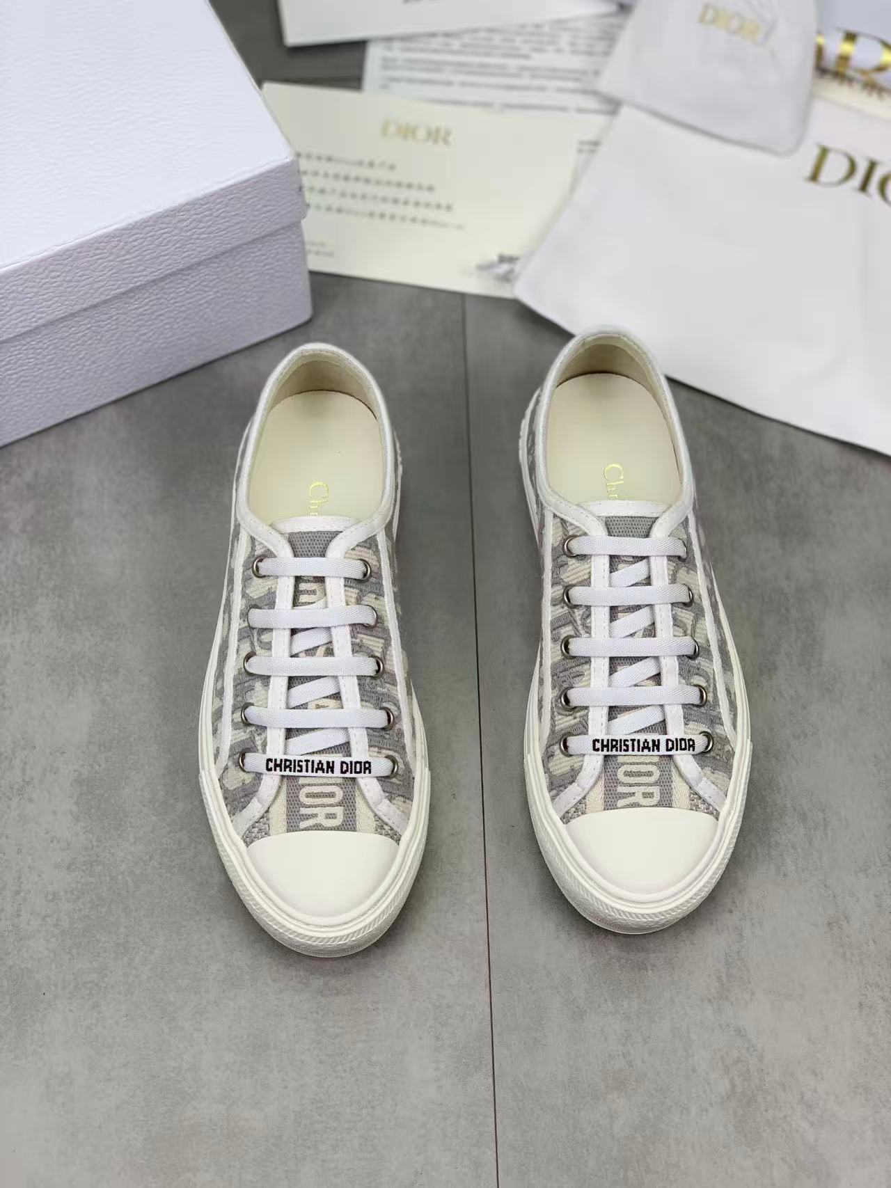 Walk'n'Dior スニーカー ディオール オブリーク エンブロイダリー コットン