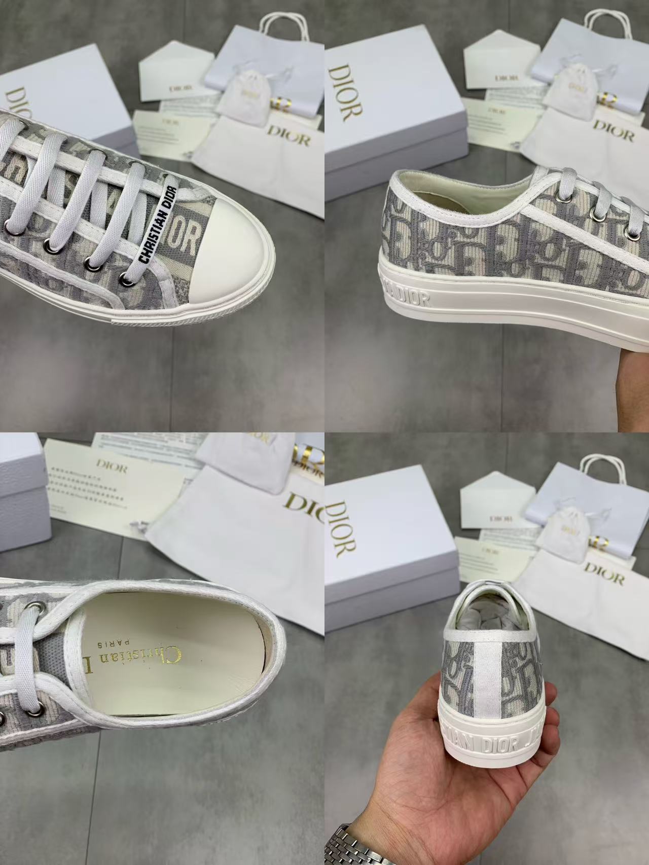 Walk'n'Dior スニーカー ディオール オブリーク エンブロイダリー コットン