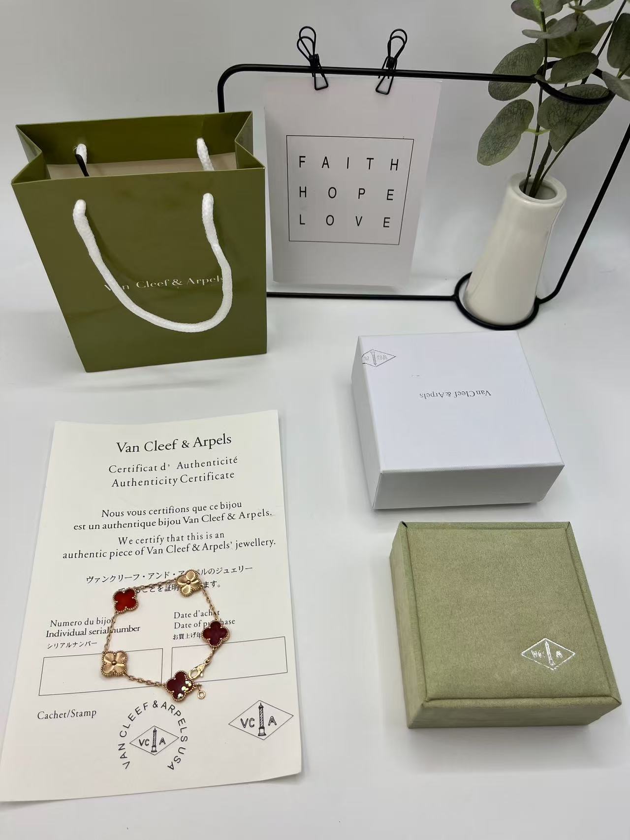 ヴィンテージ アルハンブラ ブレスレット、5モチーフ