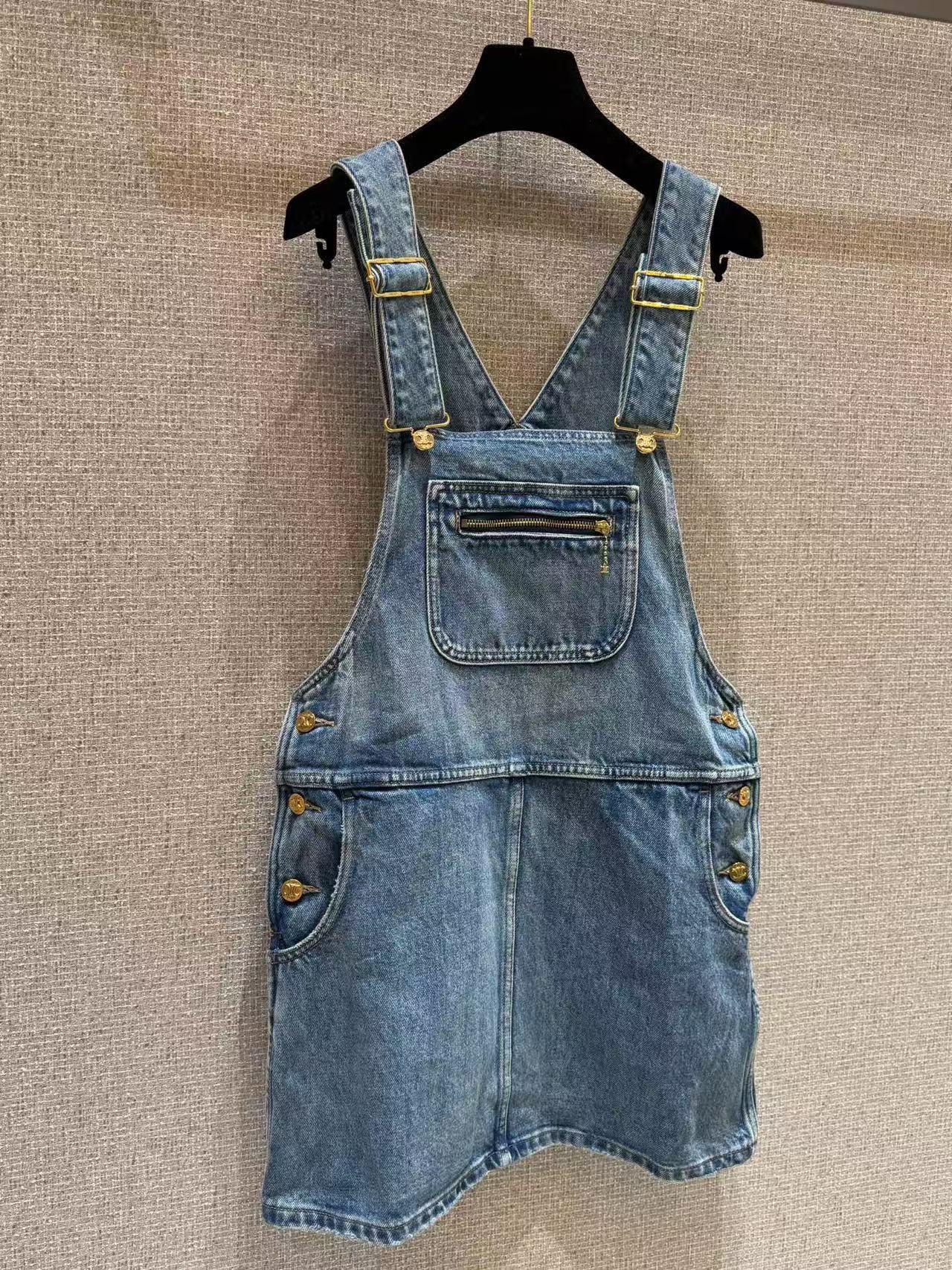 CELINE ダンガリー ミニドレス / ユニオンウォッシュ デニム