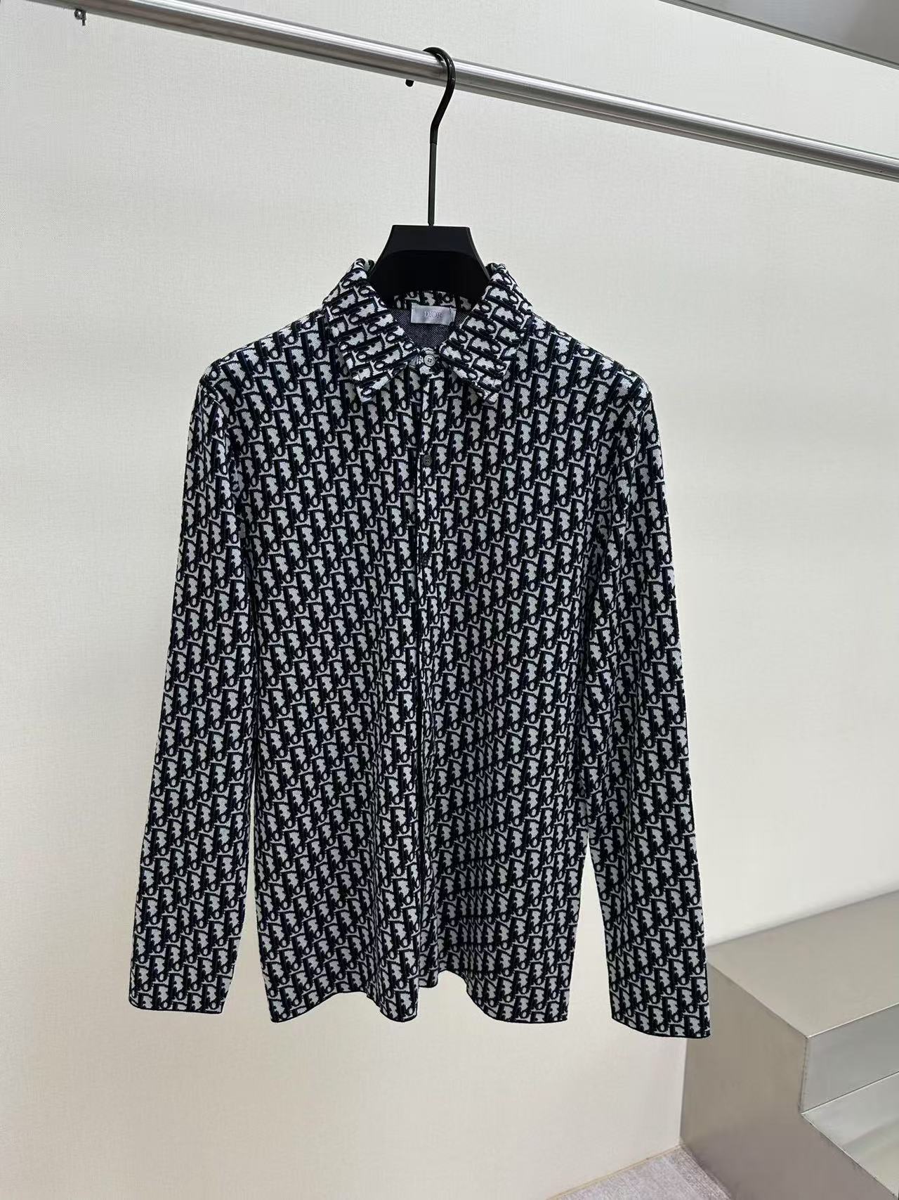 DIOR オーバーシャツ ディオール オブリーク コットンジャカード