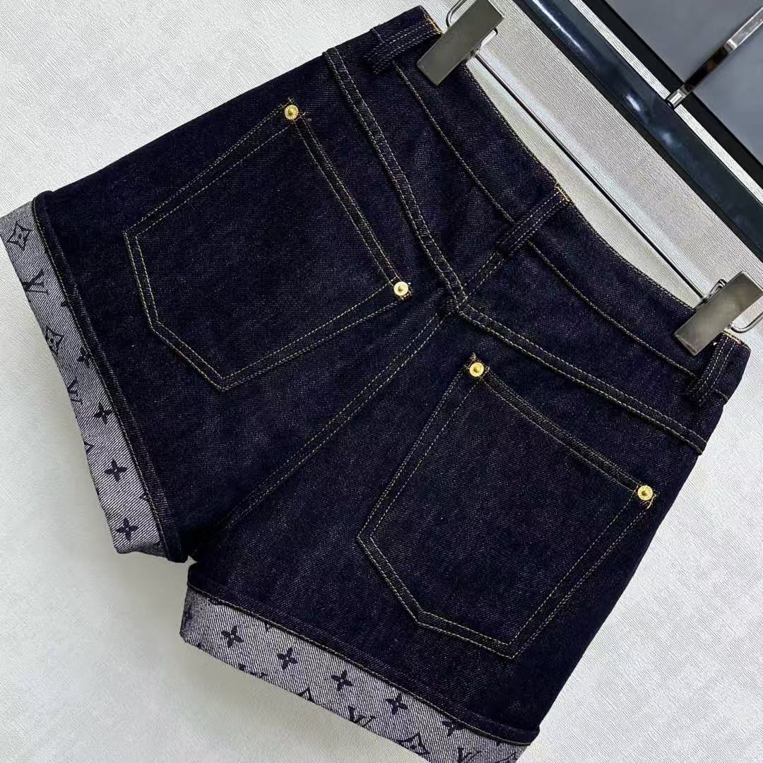 Louis vuitton カフドヘム デニムミニショーツ