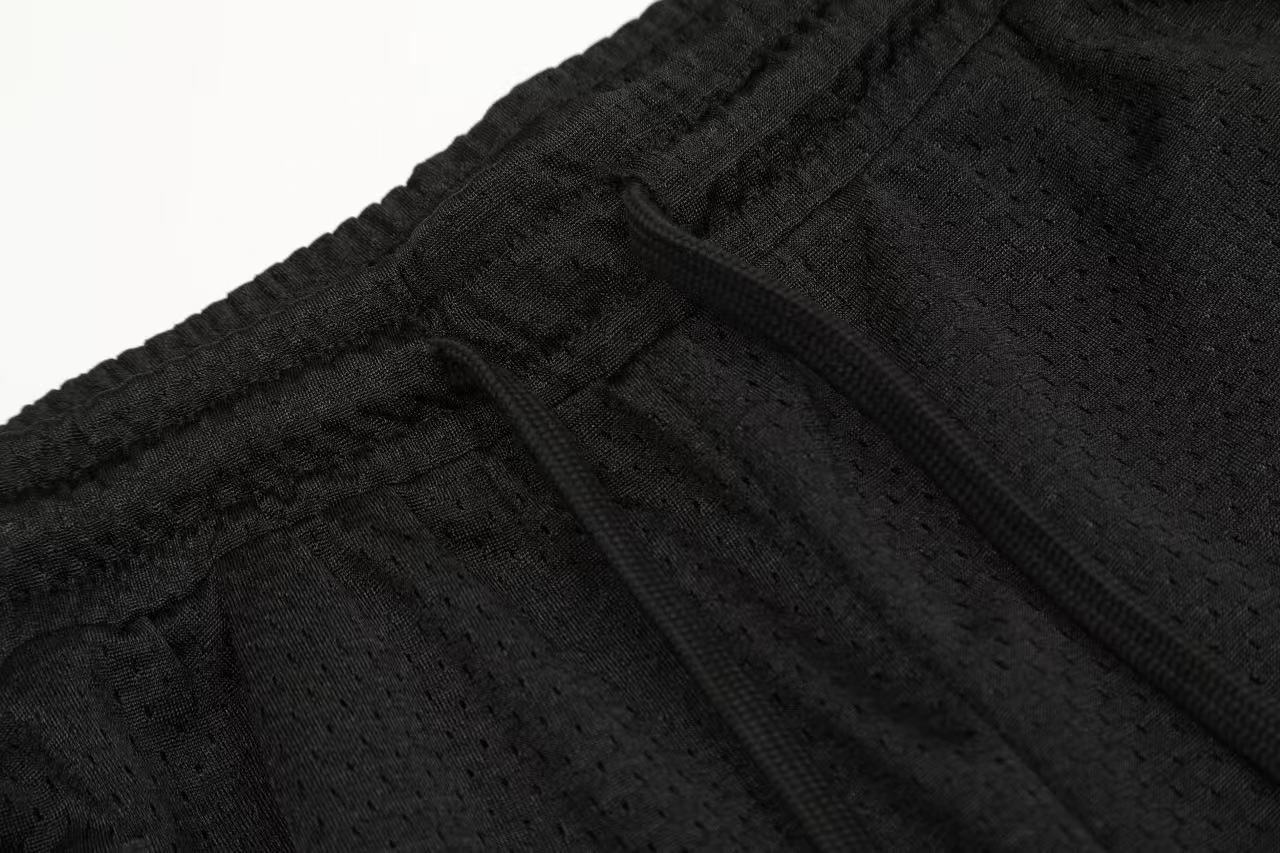 CHROME HEARTS (クロムハーツ) MESH VARSITY SHORTS CHプリントメッシュハーフパンツ ショートパンツ ブラック
