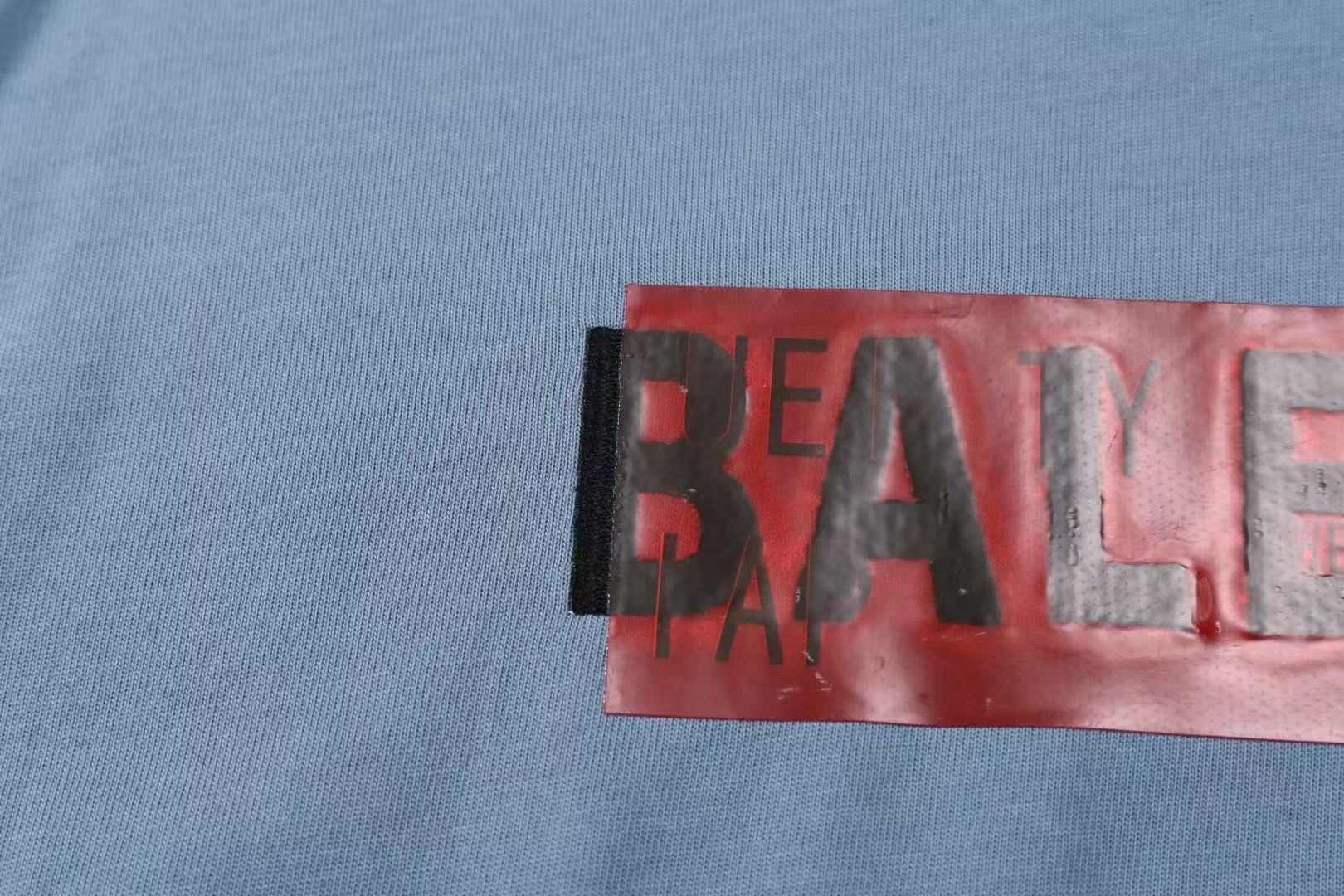 Balenciaga グレーブルー の メンズ TAPED BALENCIAGA BACK Tシャツ ミディアムフィット