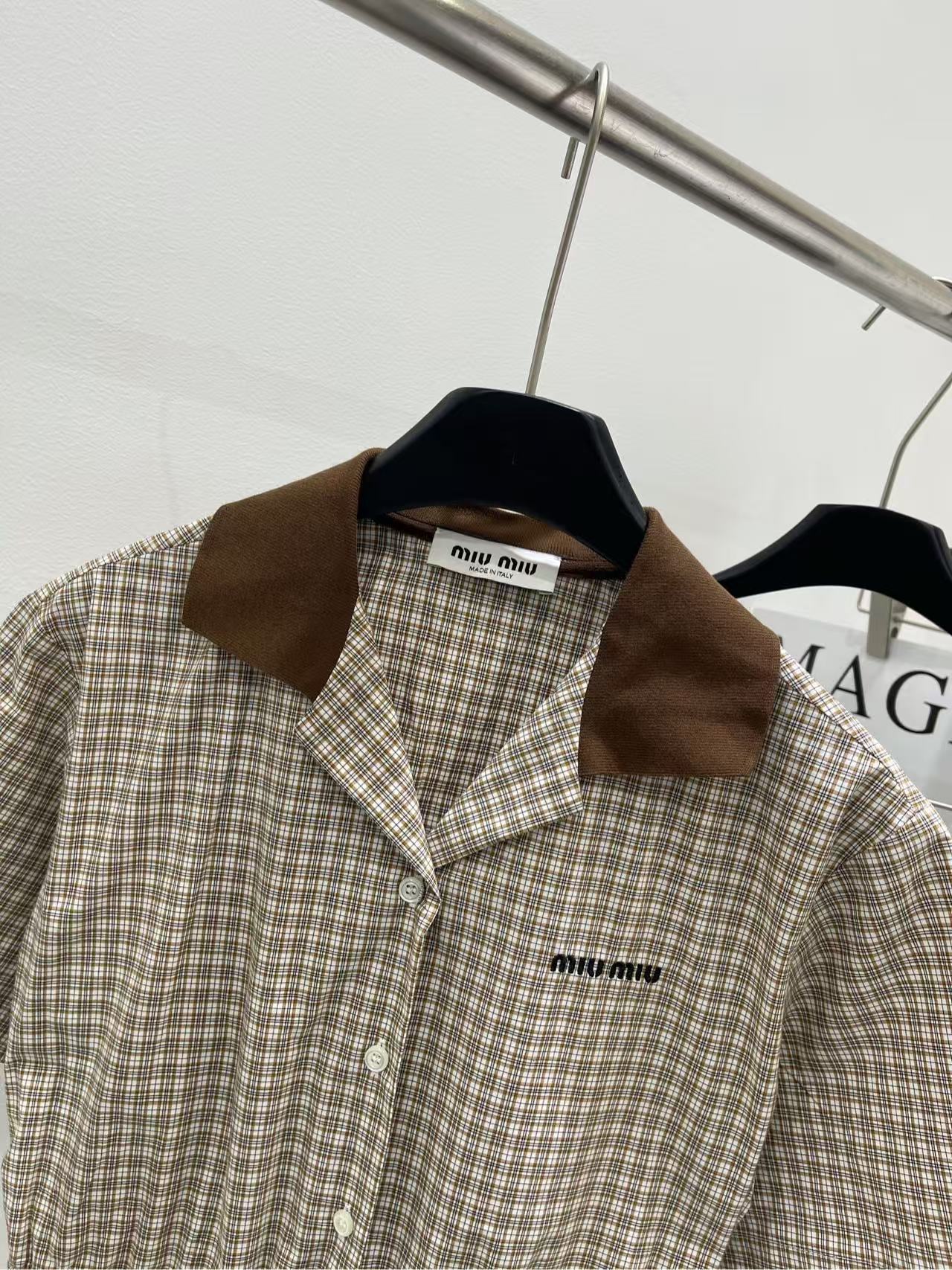 MIUMIU チェック ミニドレス