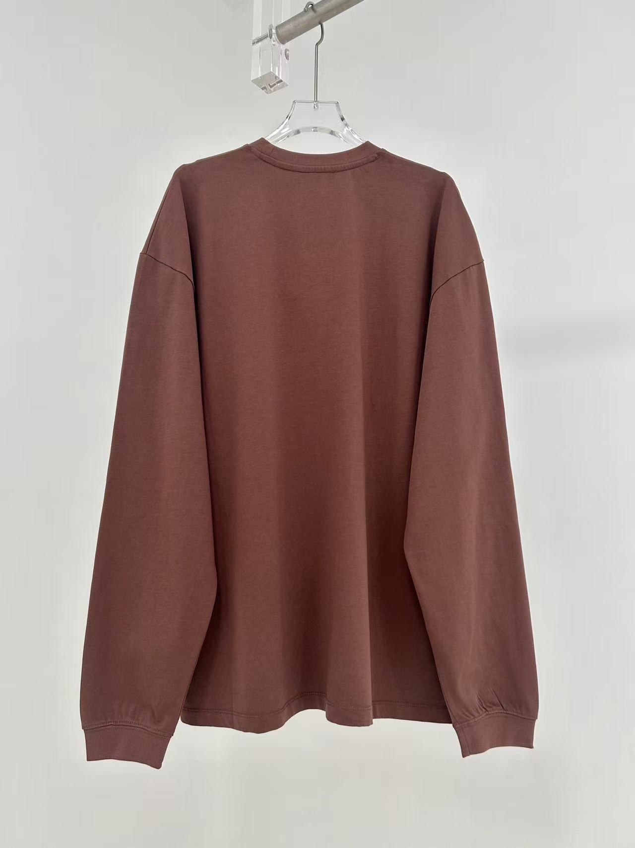 MIUMIU ガーメントダイ ジャージー 長袖Tシャツ