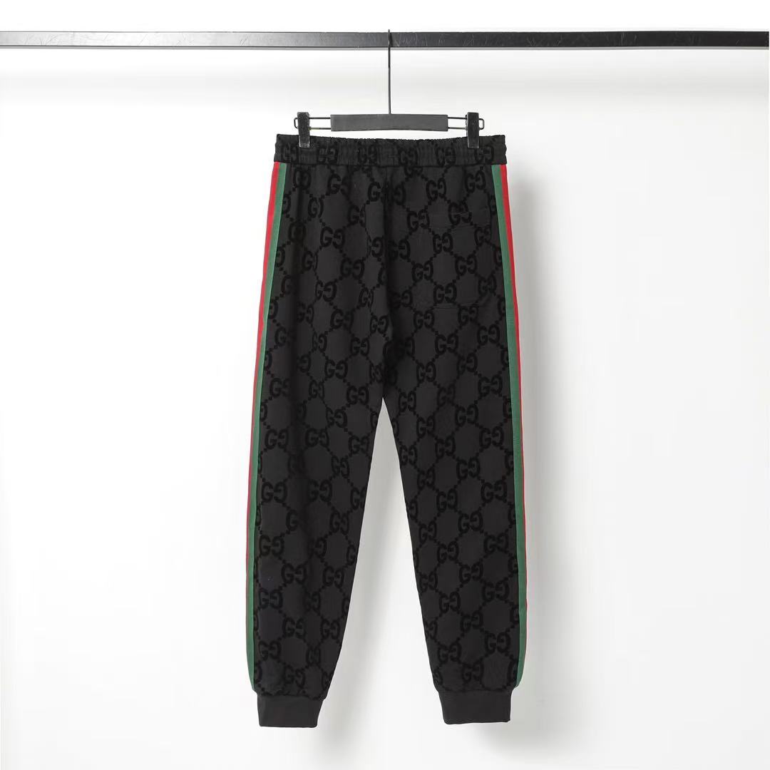 GUCCI ウェブ ストライプ付き ジャンボGG ジョギングパンツ