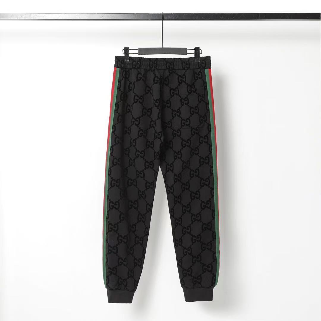 GUCCI ウェブ ストライプ付き ジャンボGG ジョギングパンツ