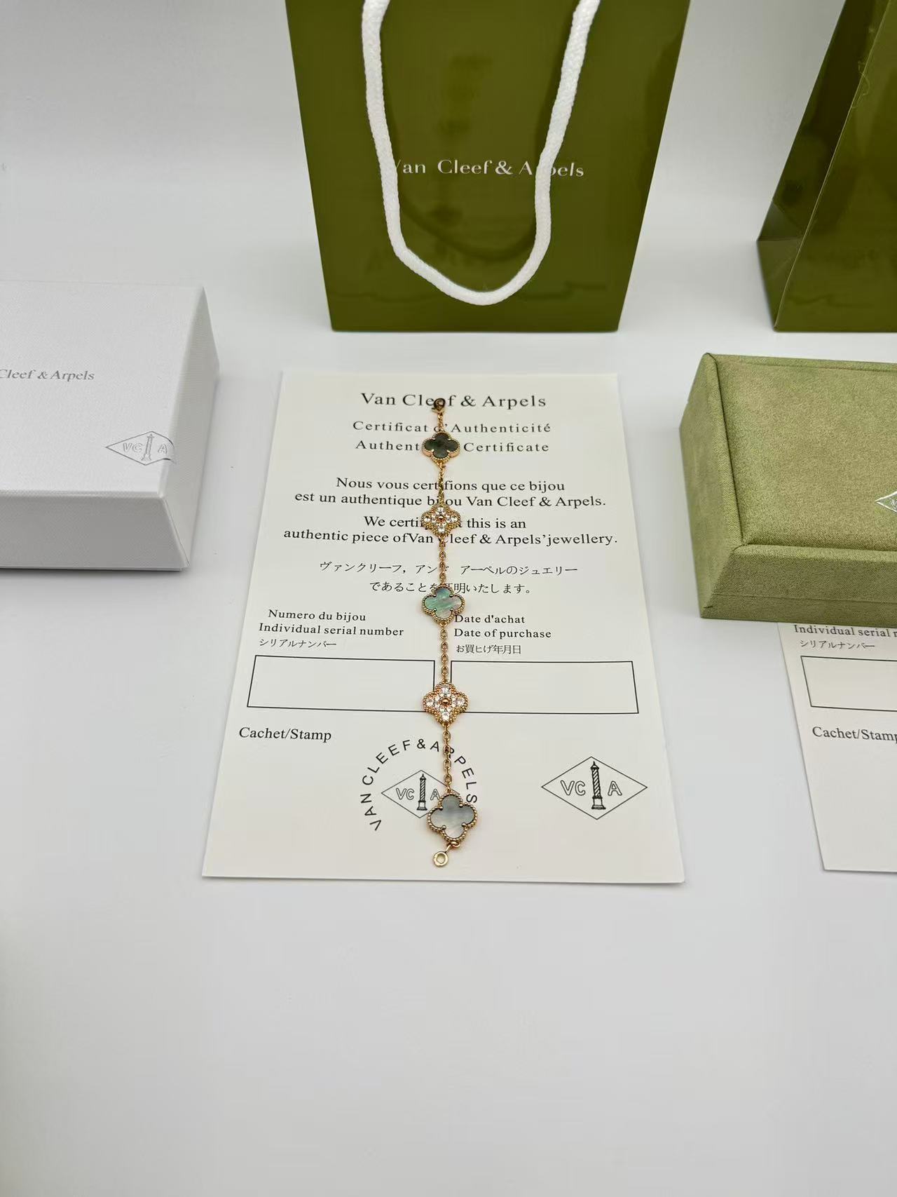 ヴィンテージ アルハンブラ ブレスレット、5モチーフ