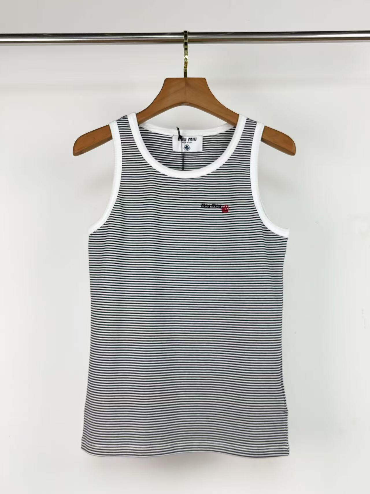 MIUMIU プチバトー X ミュウミュウ リブジャージートップ