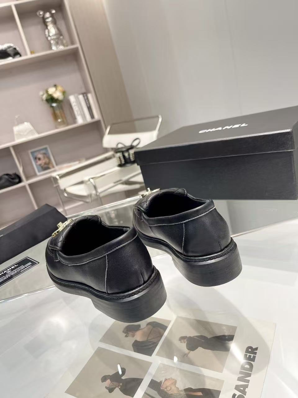 2025年春夏  ローファー ラムスキン  ブラック