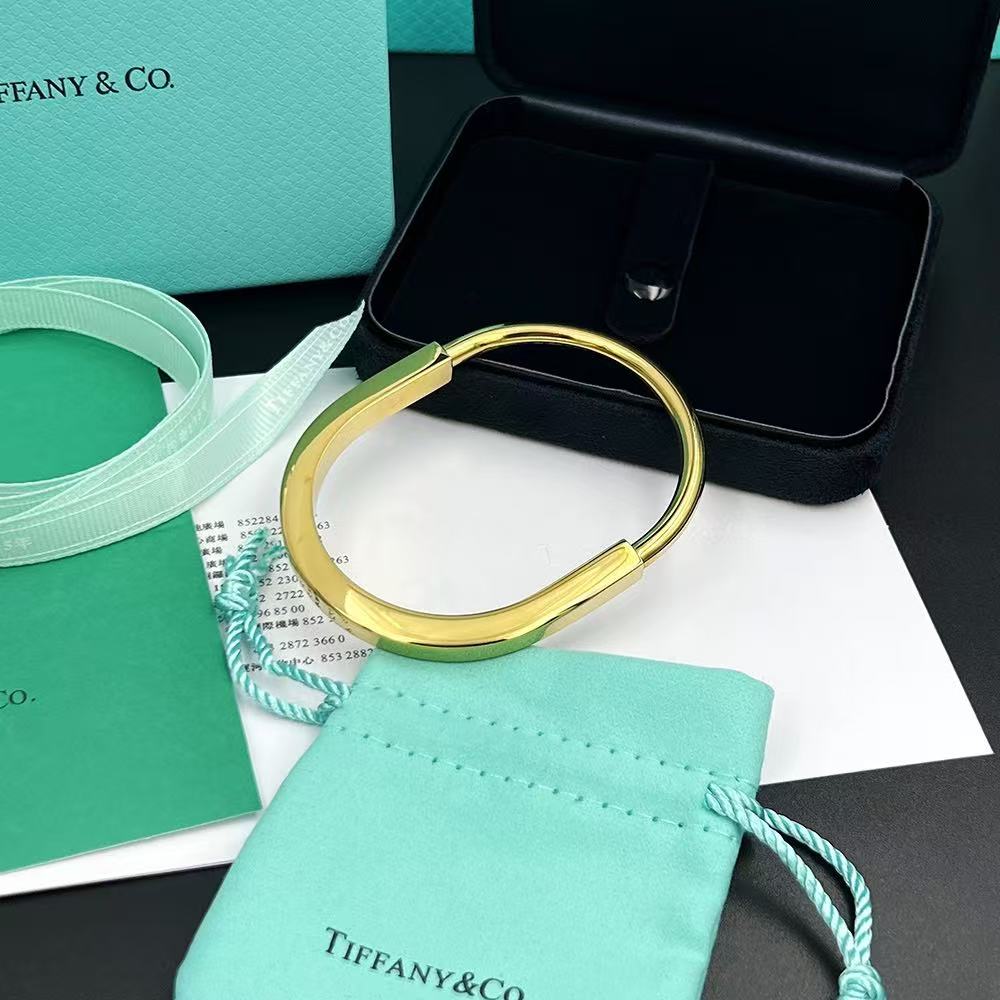 Tiffany バングル イエローゴールド